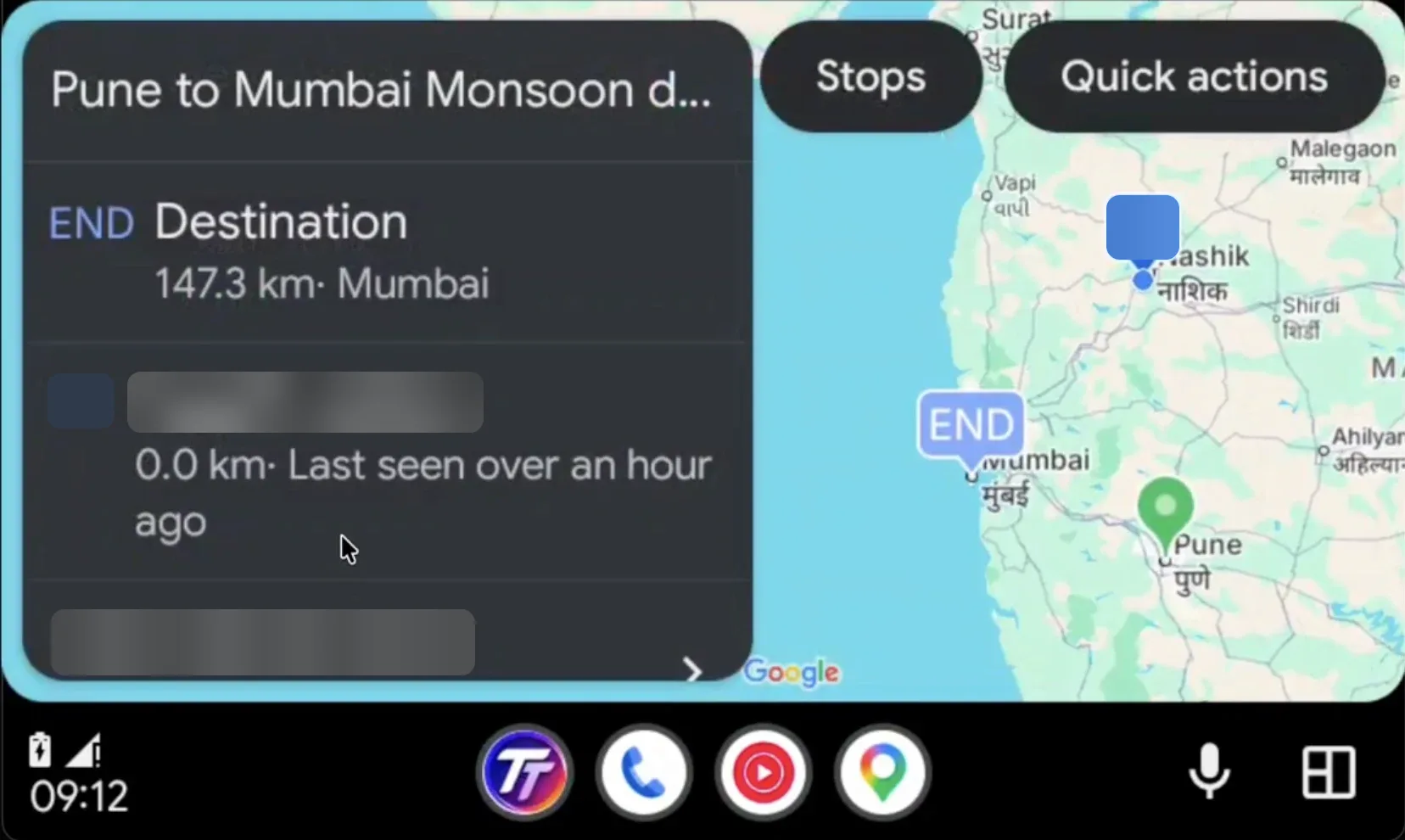 TorqueTrail Android Auto convoy map and quick actions